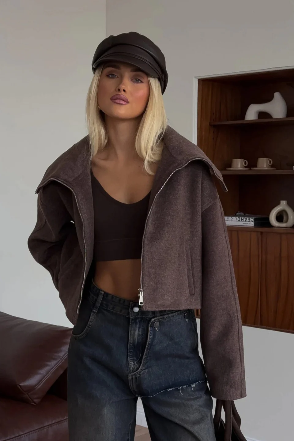 Collared Loose Casual Jacket - Image 3