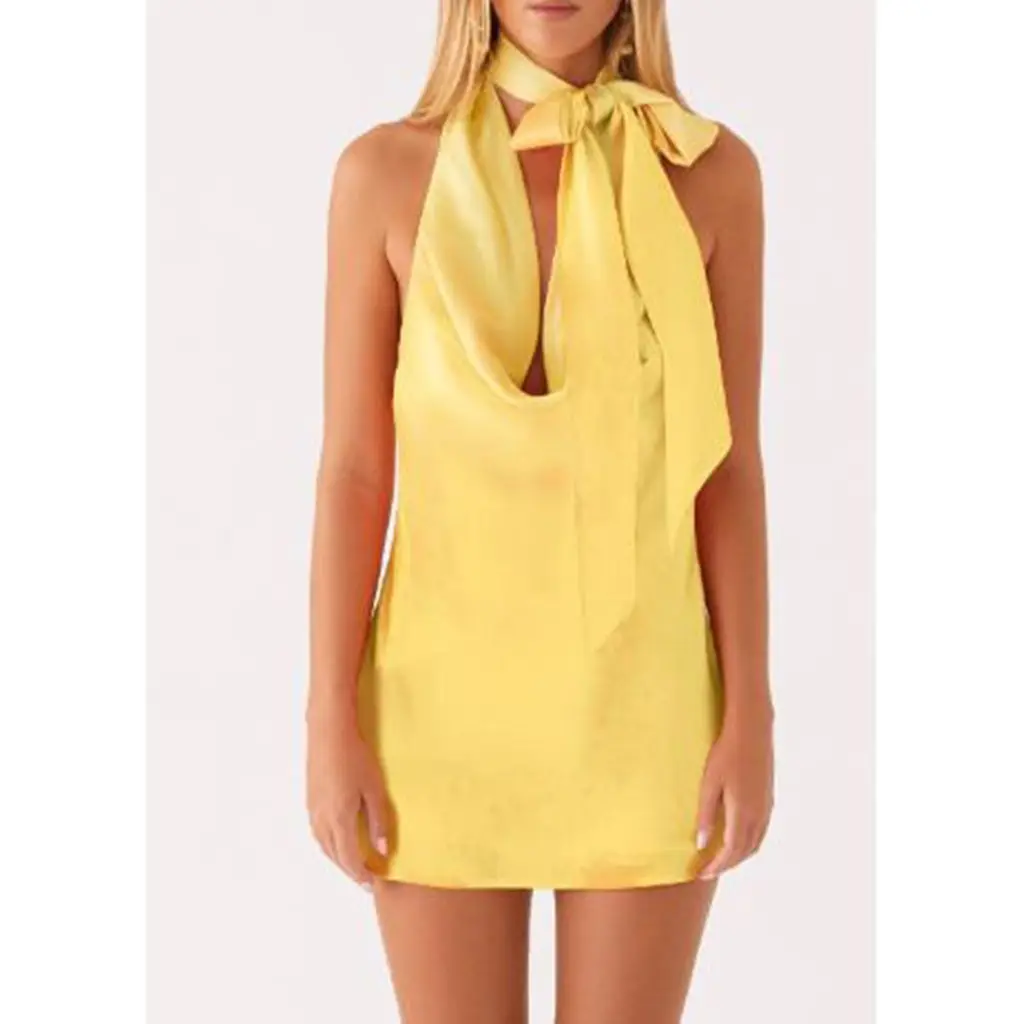 Cowl V-Neck A-line Floral Dress - Image 7