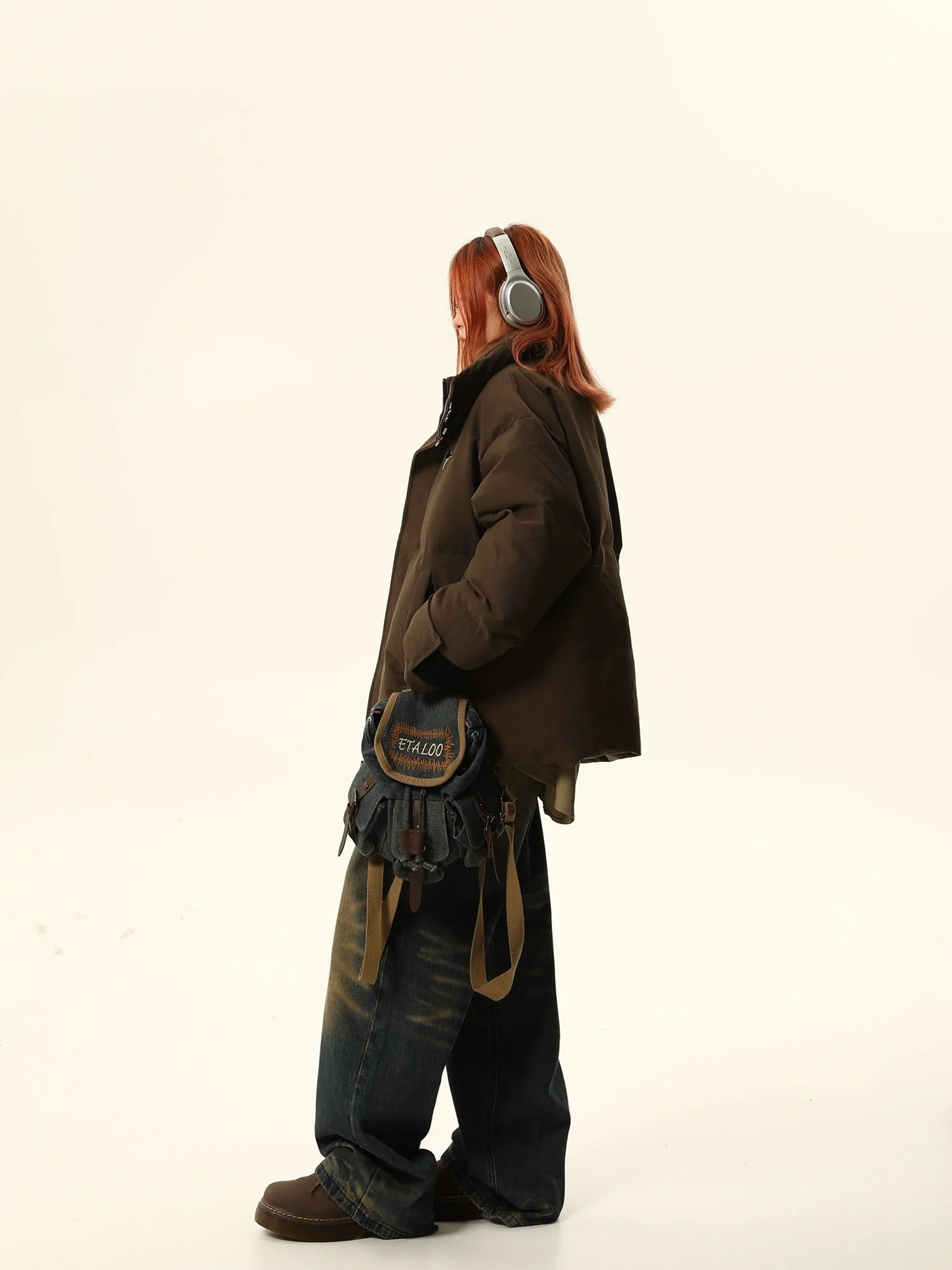 Stand-Up Collar Oversized Puffer Jacket - Image 10