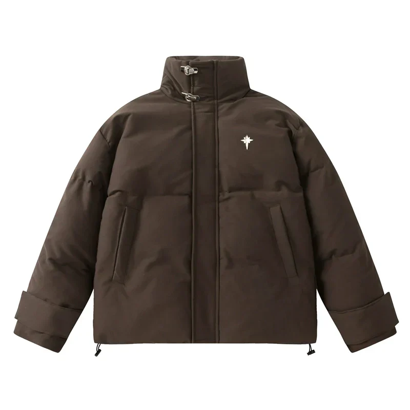 Stand-Up Collar Oversized Puffer Jacket - Image 11