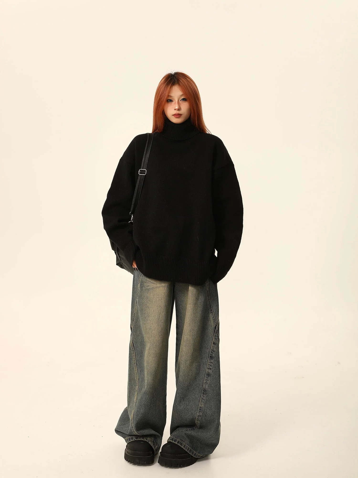 Turtleneck Boyfriend Sweater - Image 5