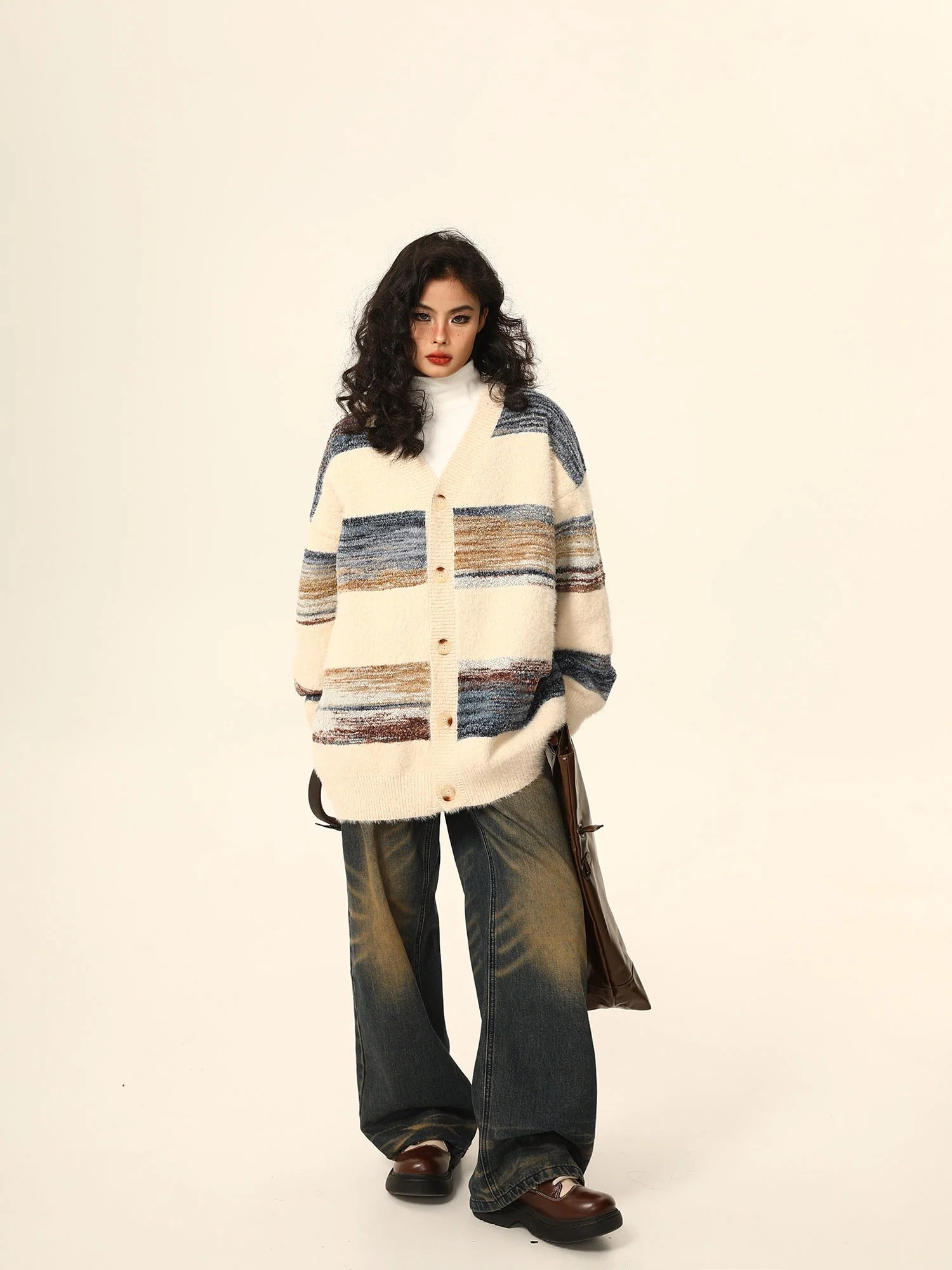 Striped Mohair Cardigan - Image 6