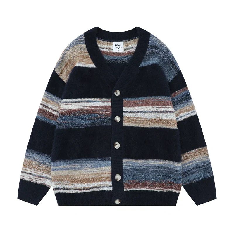 Striped Mohair Cardigan - Image 8