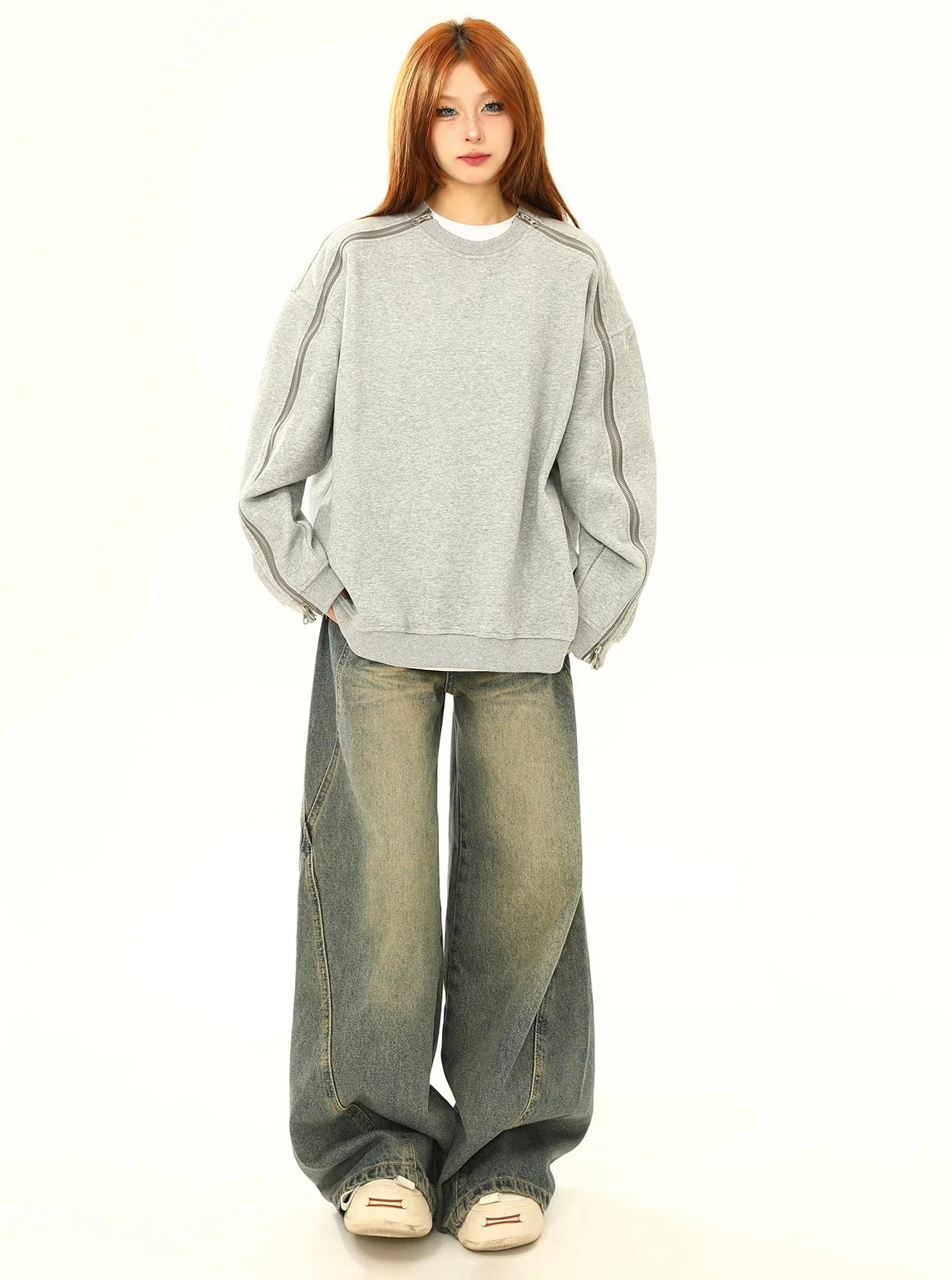 Side Zip Detail Sweatshirt - Image 7