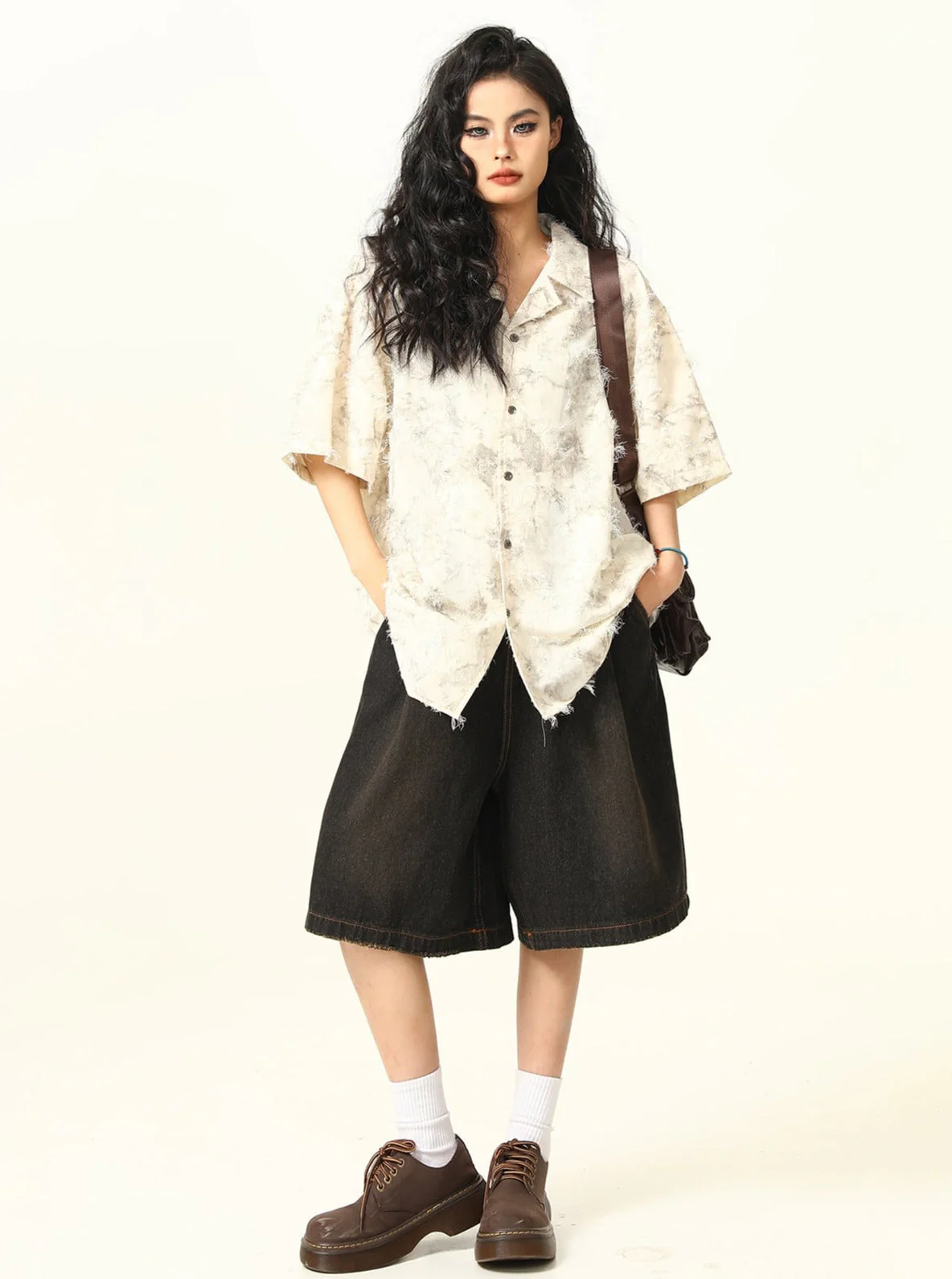 Raw Edge Floral Shirt - Image 8