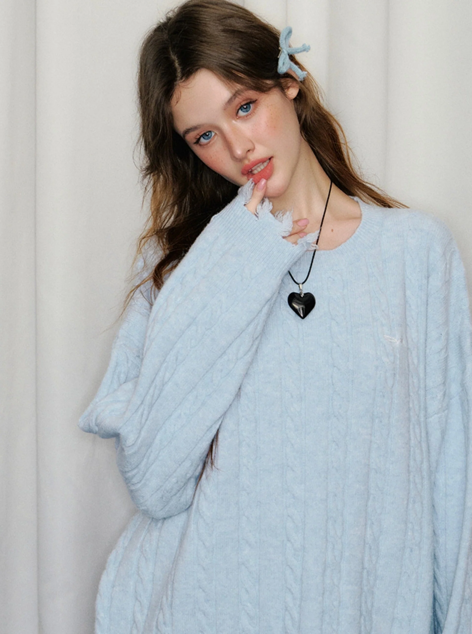 Autumn Solid Color Sweater And Inner Vest Set - Image 20