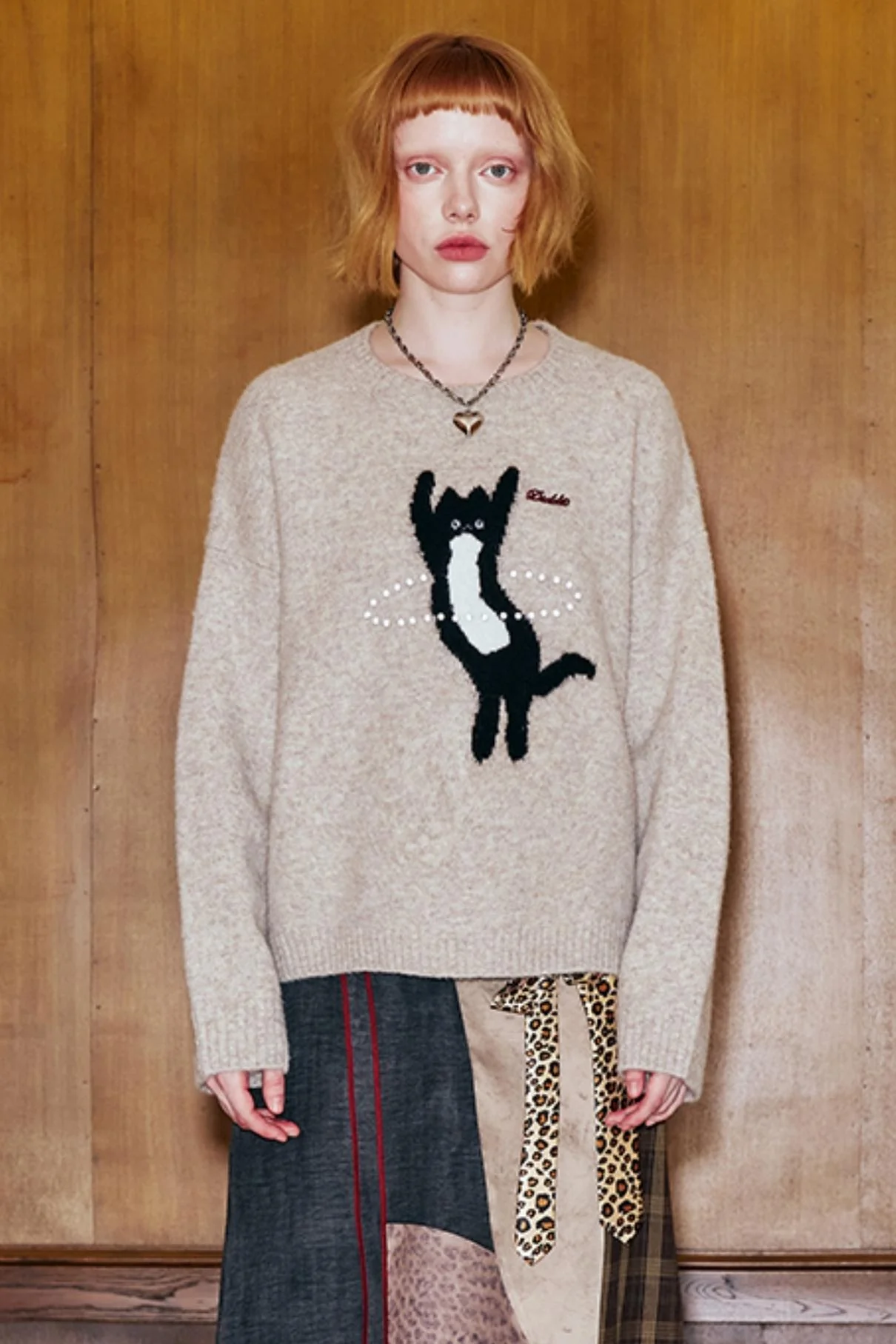 Dancing Cat Knitted Sweater - Image 11