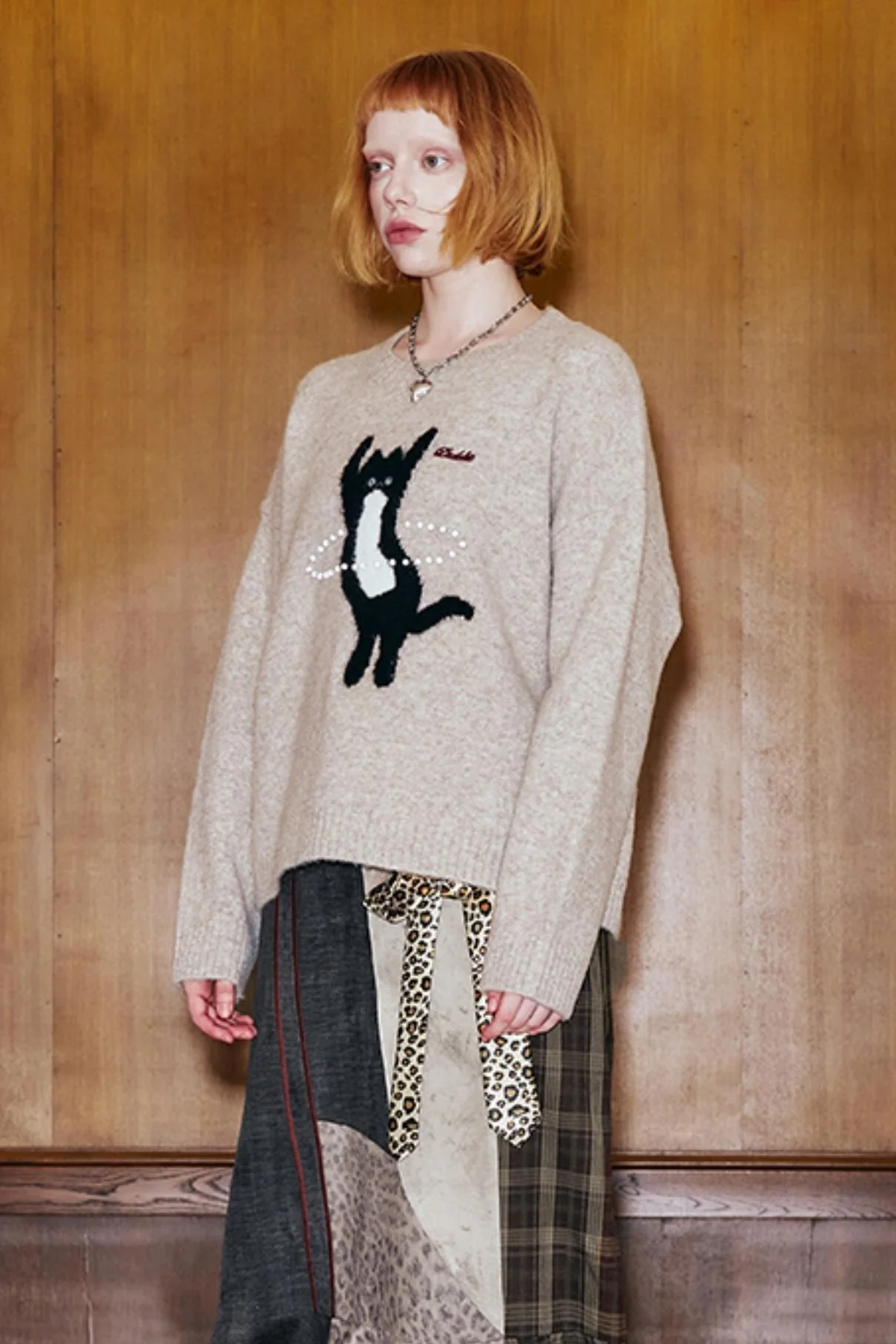 Dancing Cat Knitted Sweater - Image 14
