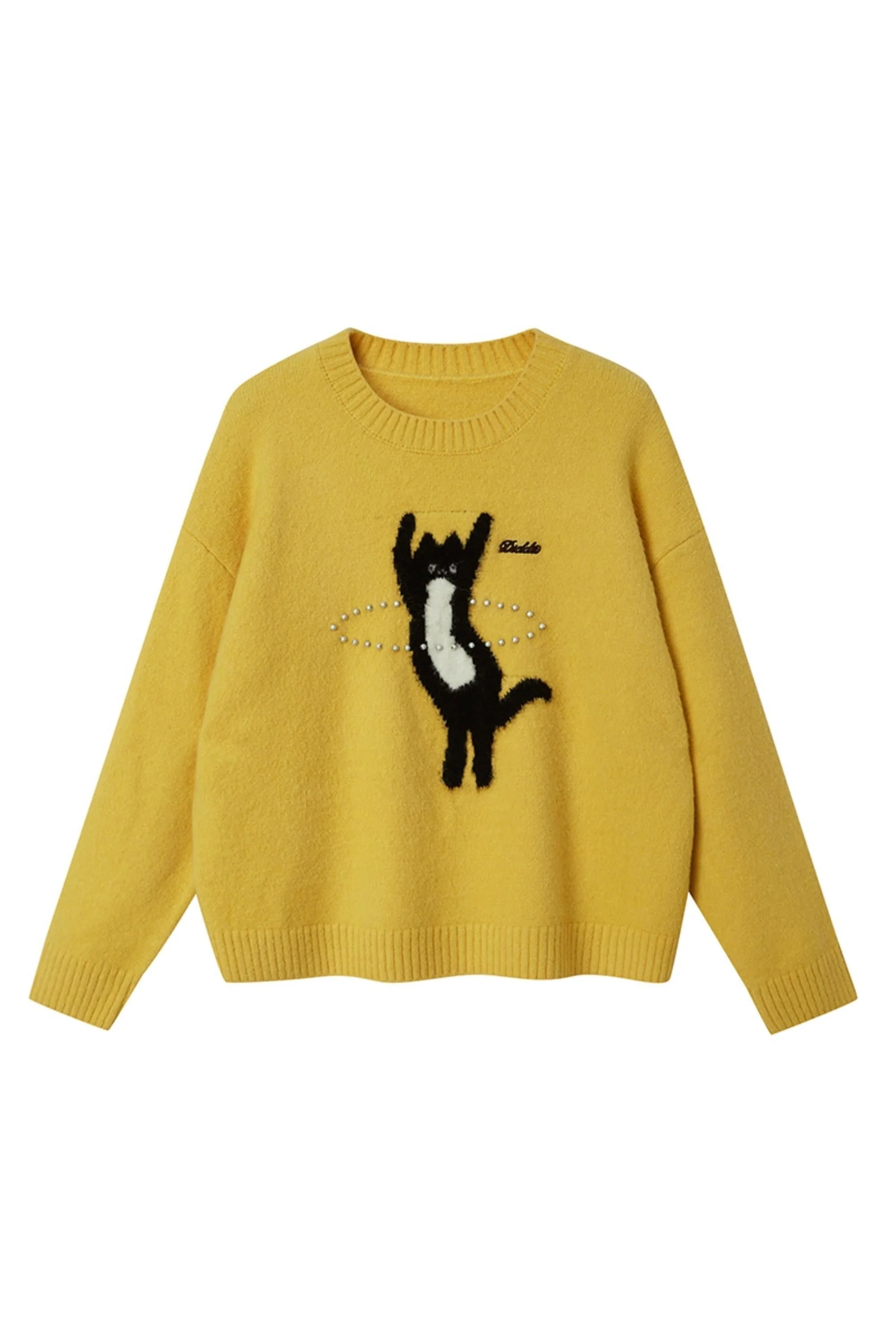 Dancing Cat Knitted Sweater - Image 19
