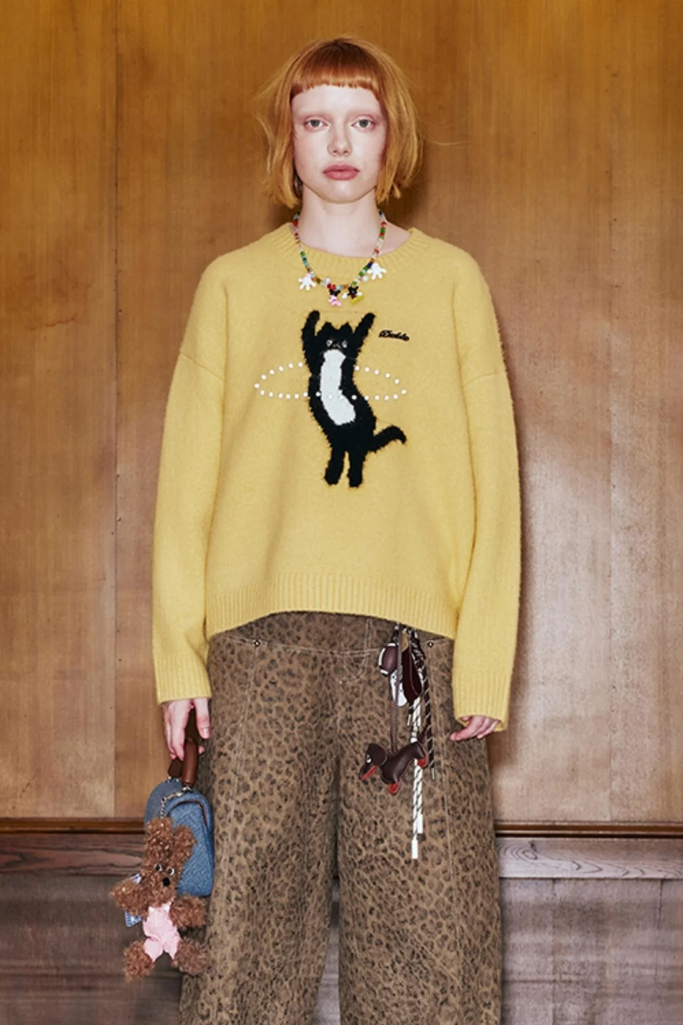 Dancing Cat Knitted Sweater - Image 7