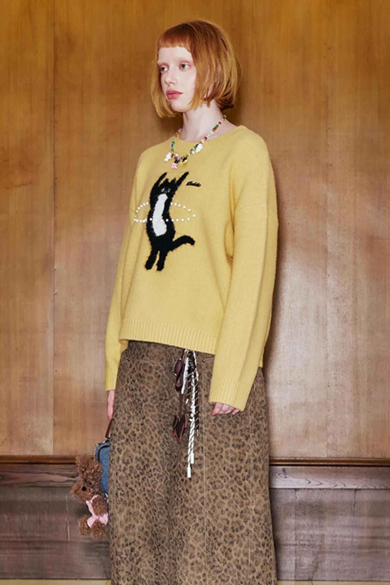 Dancing Cat Knitted Sweater - Image 8
