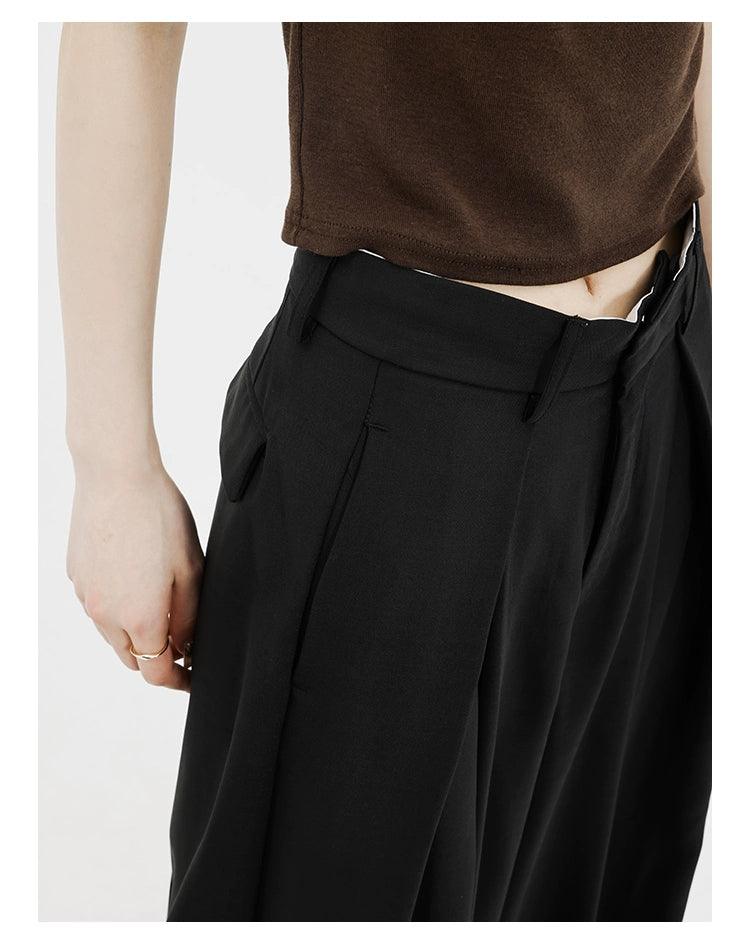 Dramatic Noir Wide-Leg Palazzo Pants - Image 15