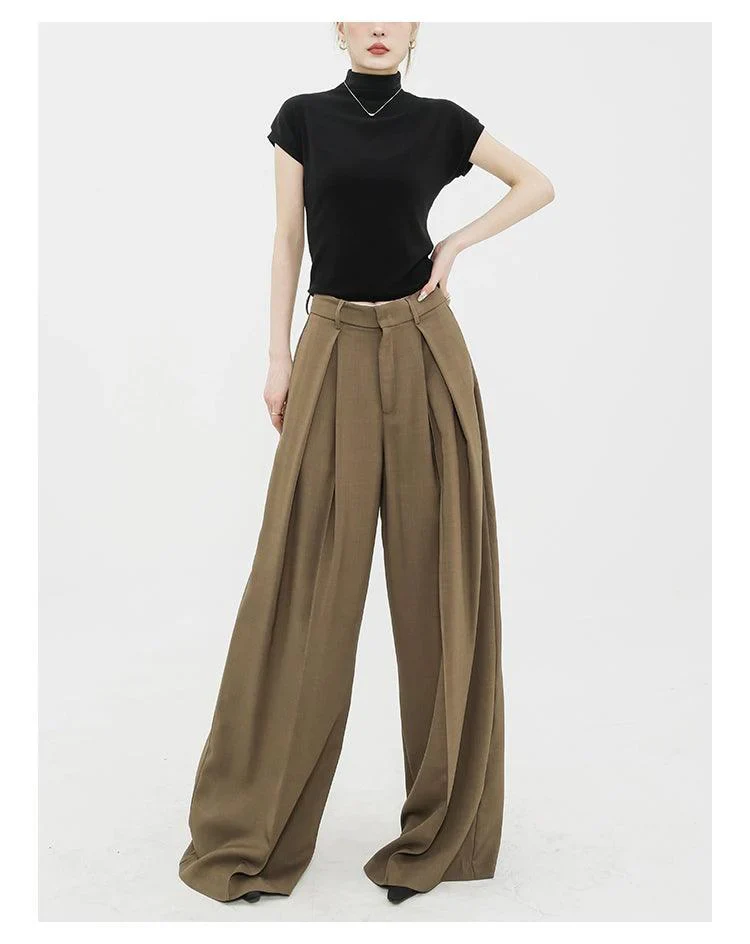 Dramatic Noir Wide-Leg Palazzo Pants - Image 20