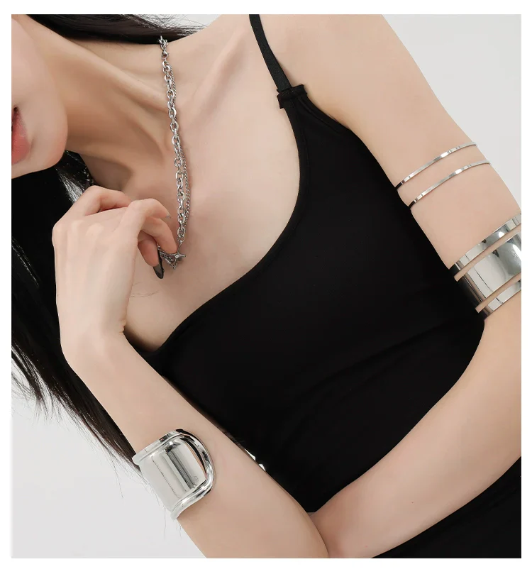 Black Asymmetric Ribbon Strap Tank Top With Ruffle Edge Design - Image 10