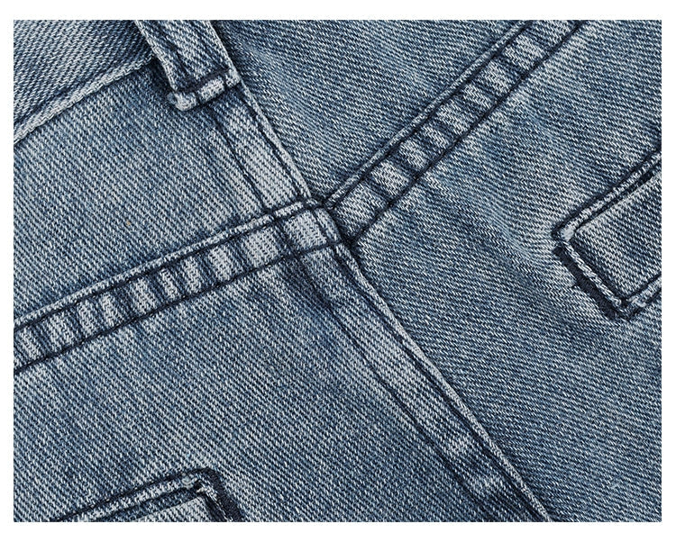 Vintage Distressed And Dirt-Dyed Patchwork Wide-Leg Jeans - Image 64