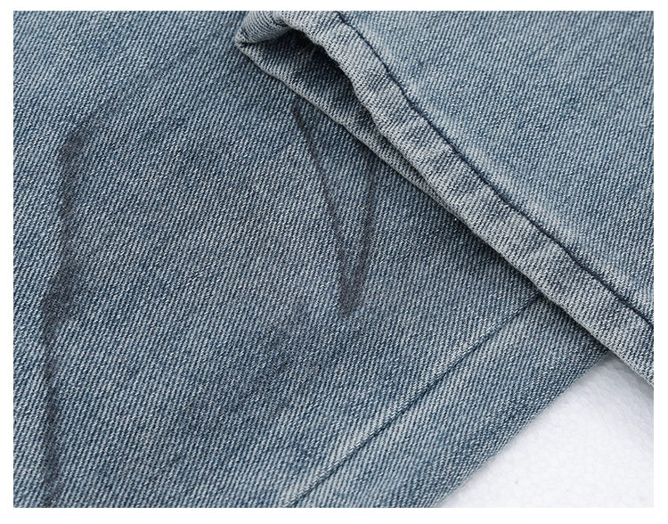 Vintage Distressed And Dirt-Dyed Patchwork Wide-Leg Jeans - Image 65
