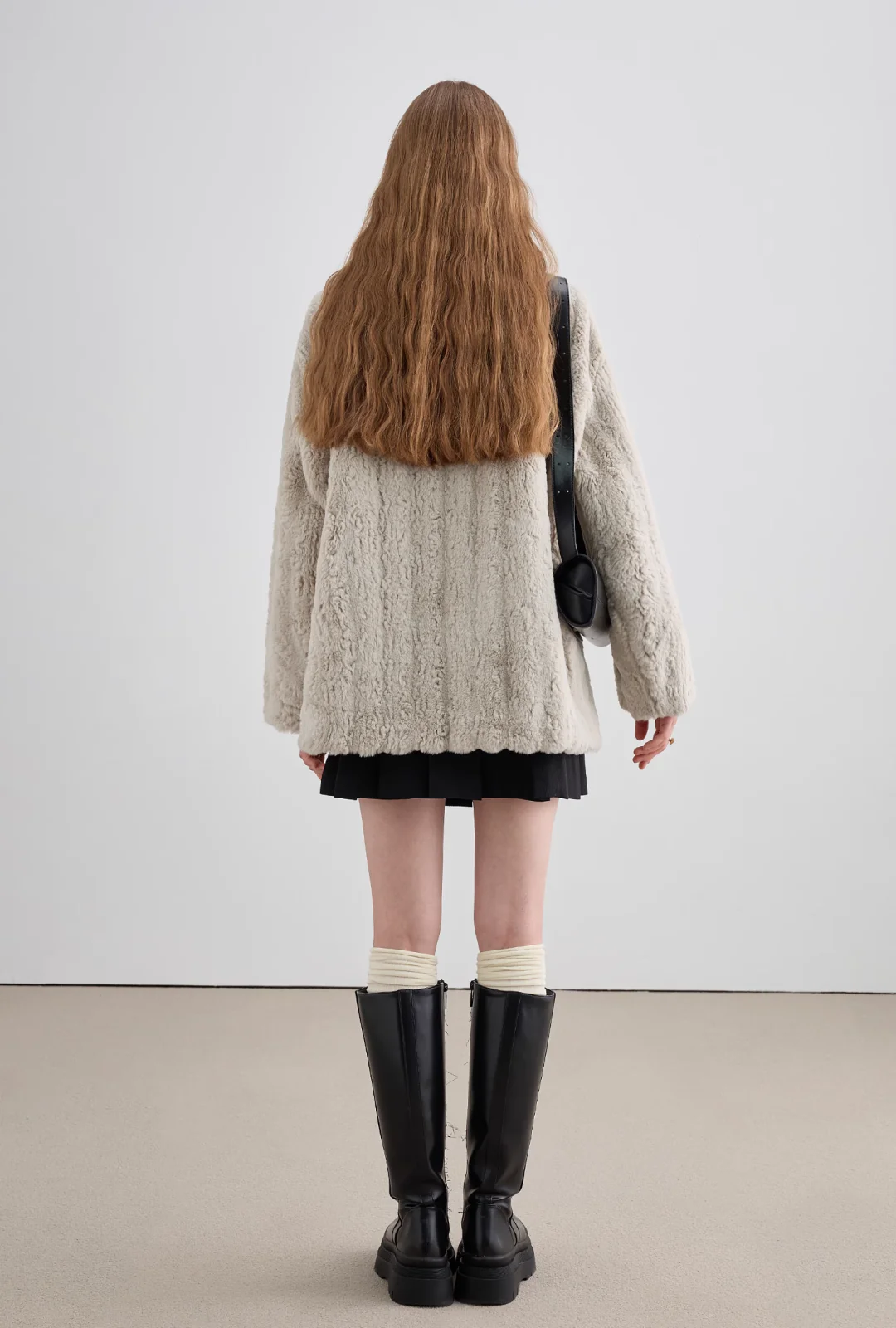 Bicolor Fur Coat - Image 8