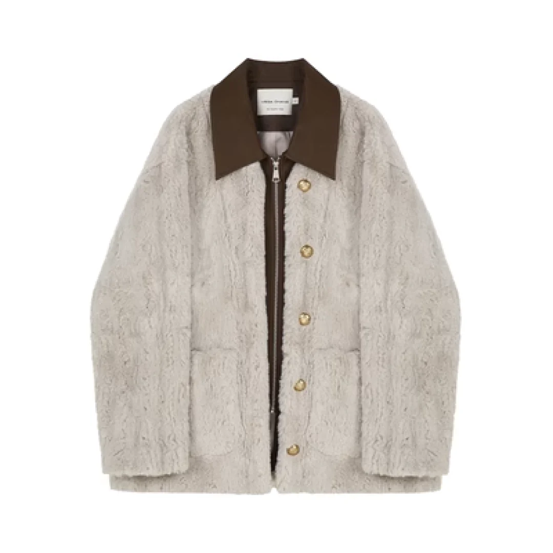 Bicolor Fur Coat - Image 9