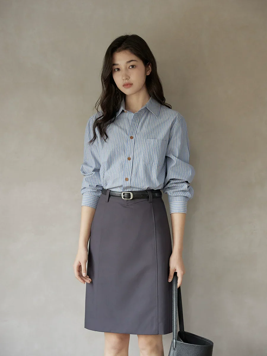 Blue Striped Button Shirt - Image 3