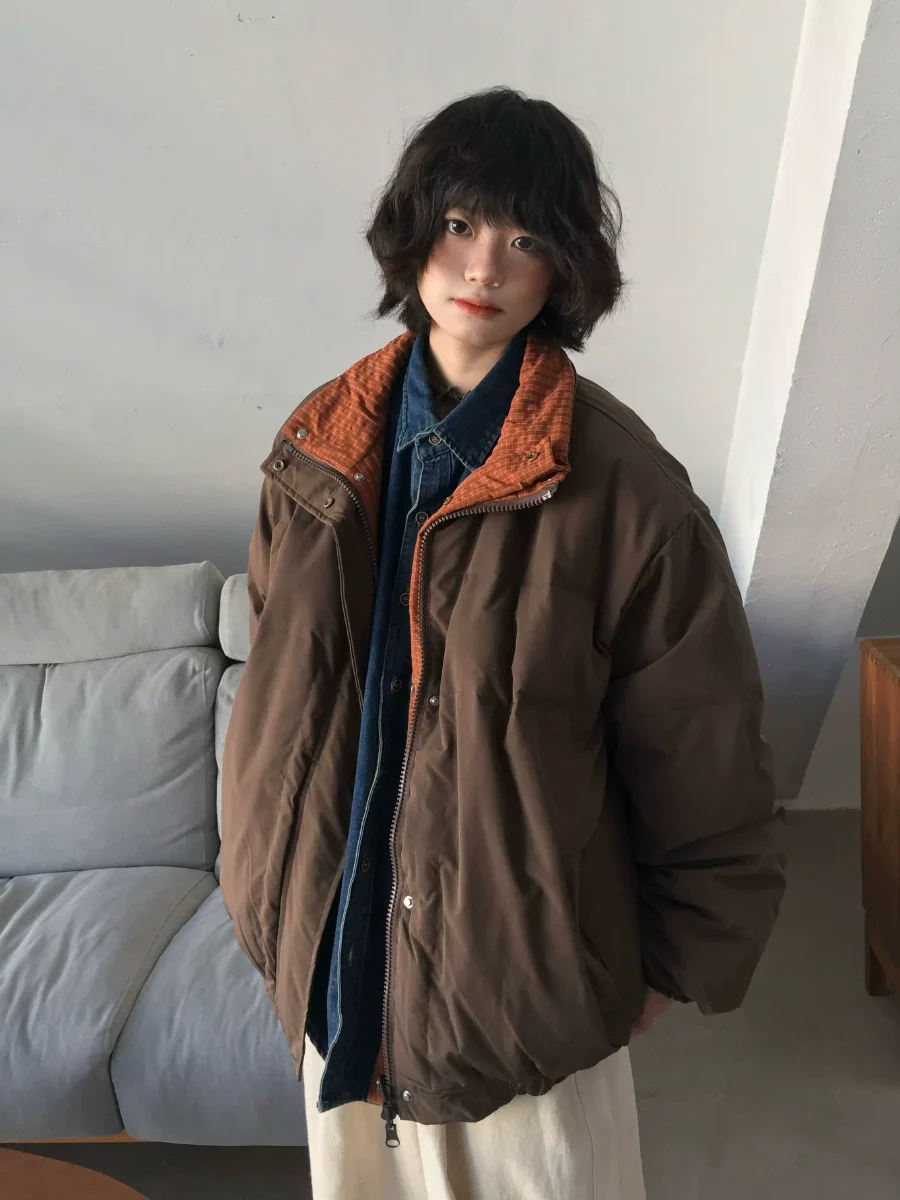 Reversible Brown Cotton Jacket - Image 2