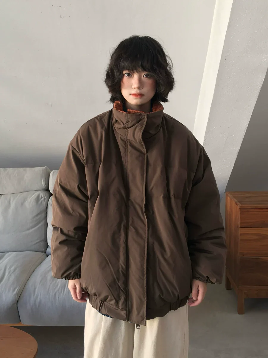 Reversible Brown Cotton Jacket - Image 3