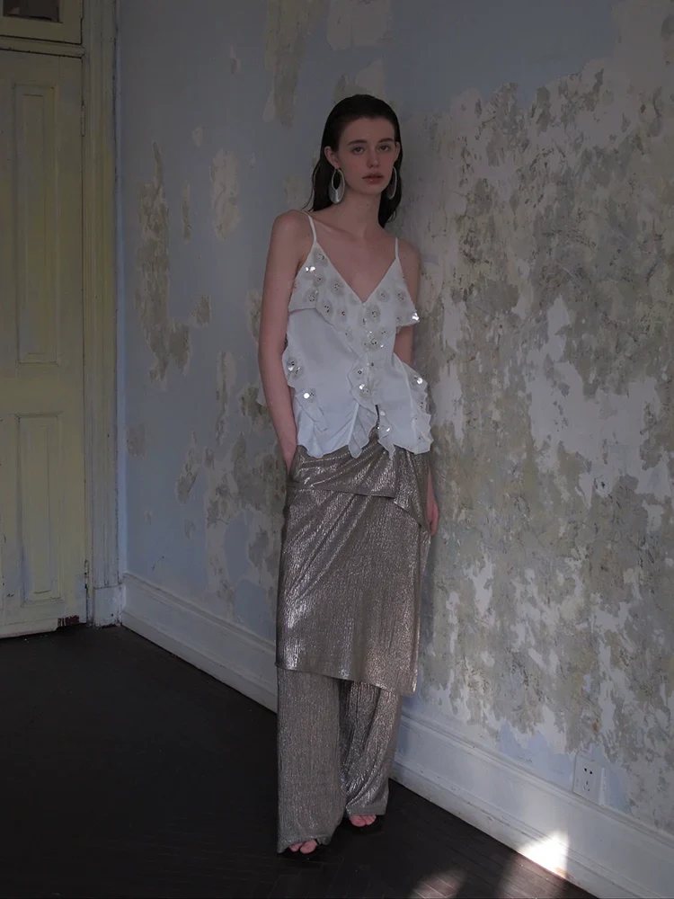 Sequin Embellished Sheer Overlay Dress - Image 3