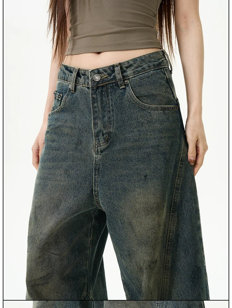 Extreme Wide-Leg Vintage Wash Jeans - Image 5