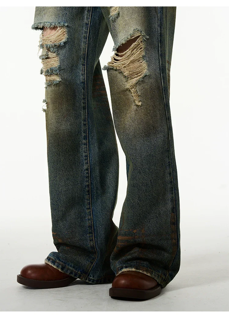Distressed Baggy Ripped Denim Jeans - Image 19
