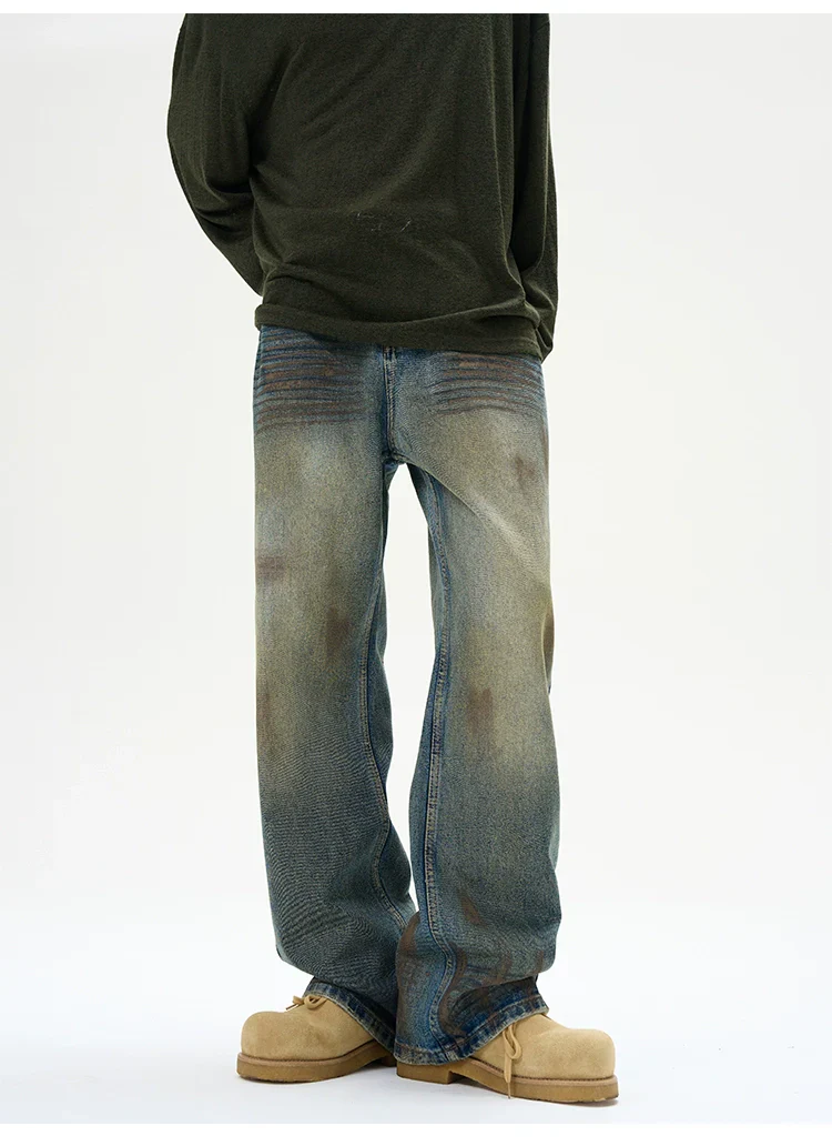 Distressed Baggy Ripped Denim Jeans - Image 4
