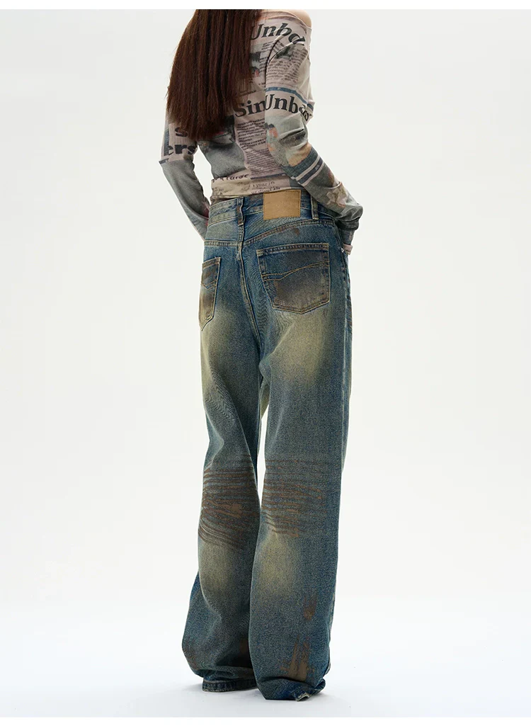 Distressed Baggy Ripped Denim Jeans - Image 8