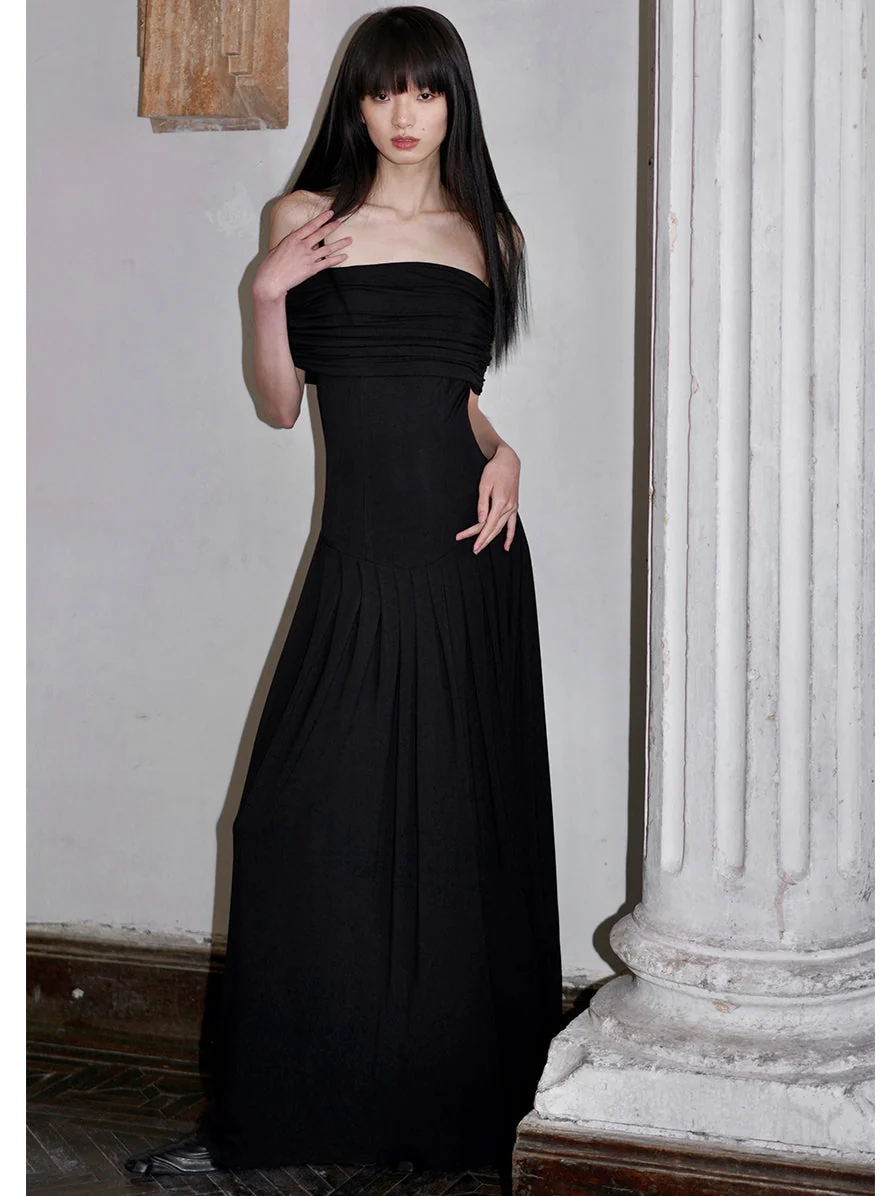 Azure Grace Off-the-Shoulder Evening Gown - Image 3