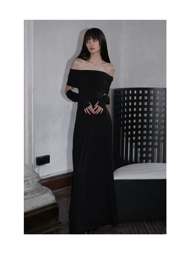 Azure Grace Off-the-Shoulder Evening Gown - Image 5