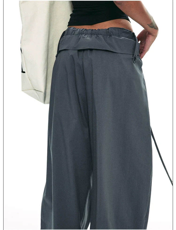 Wide-Leg Paper Bag Trousers - Image 14