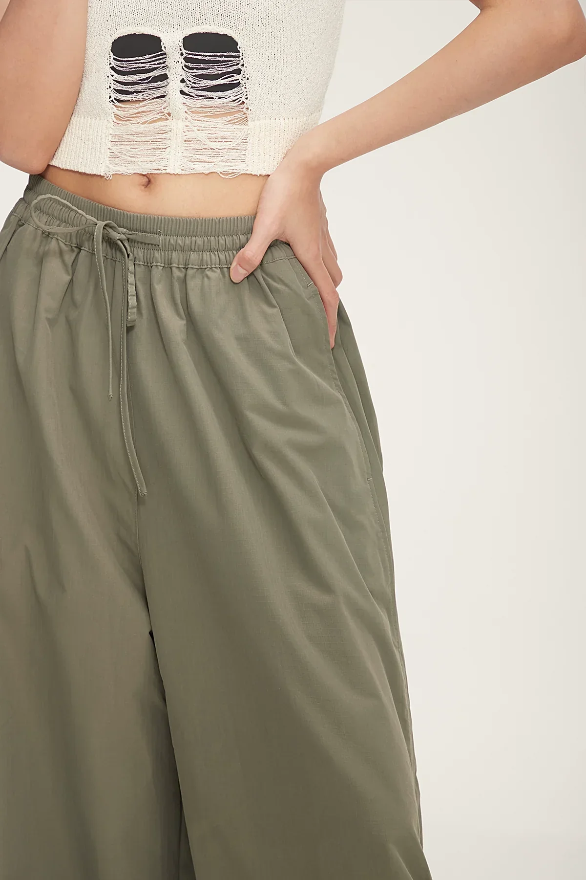 Balloon Drawstring Palazzo Pants - Image 22