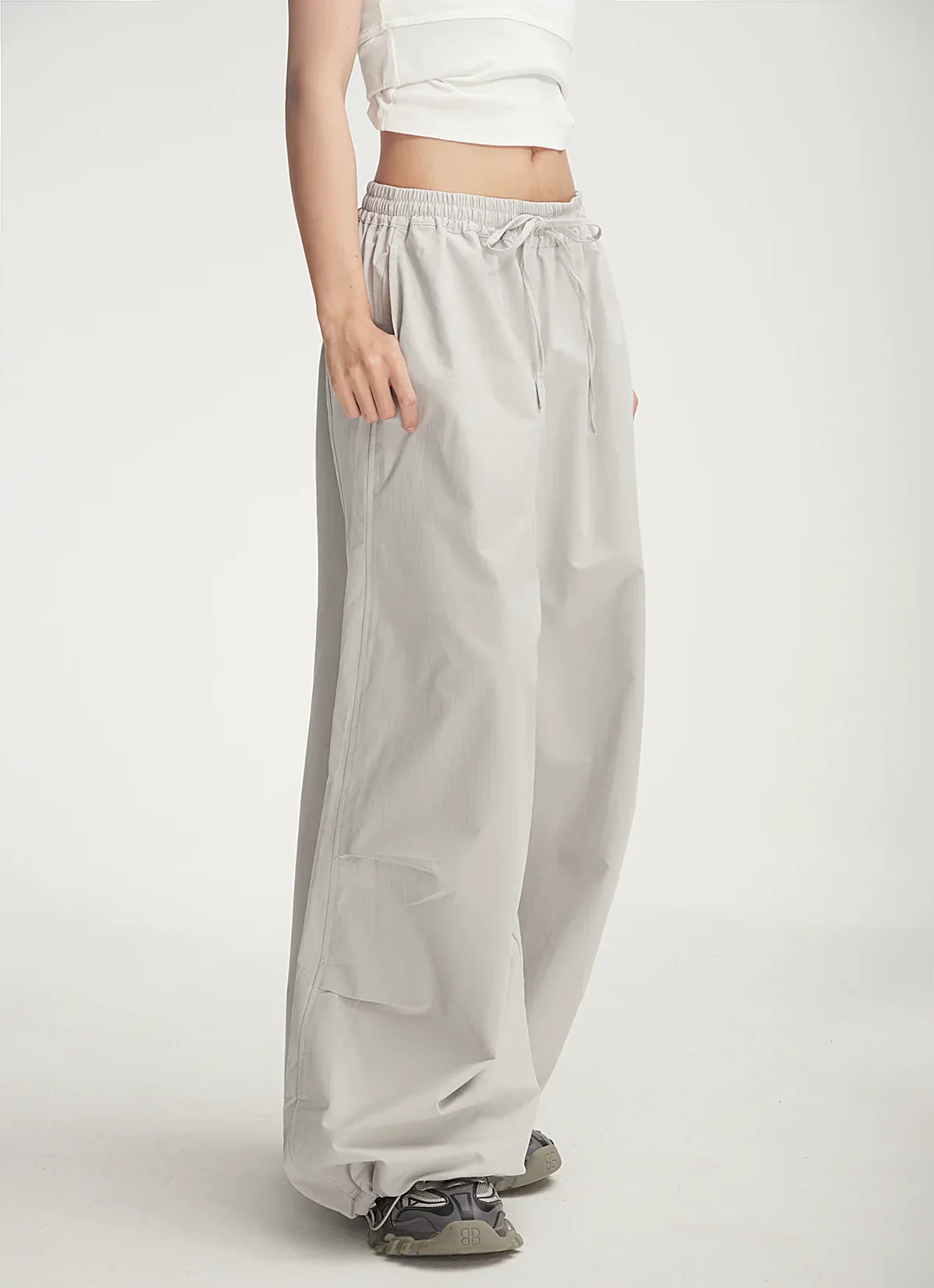 Balloon Drawstring Palazzo Pants - Image 7