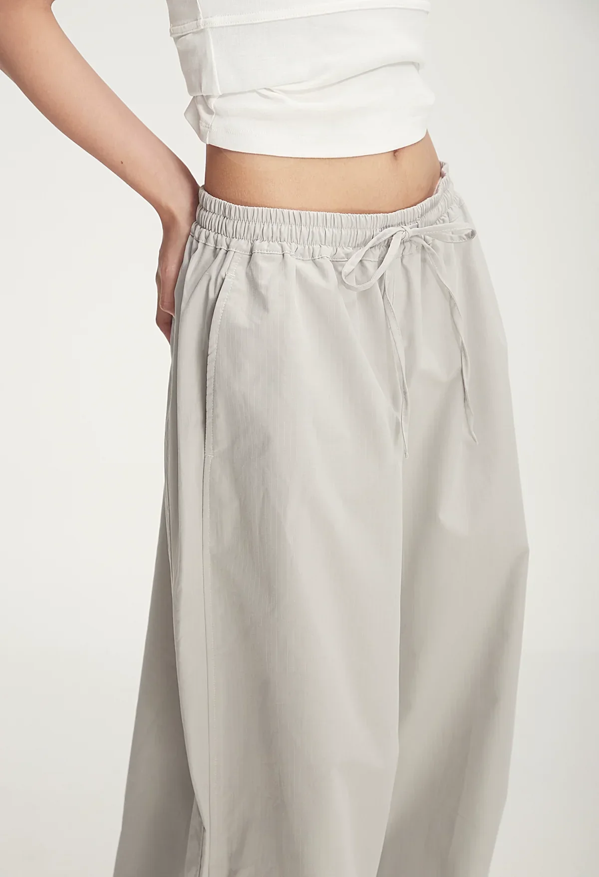 Balloon Drawstring Palazzo Pants - Image 8