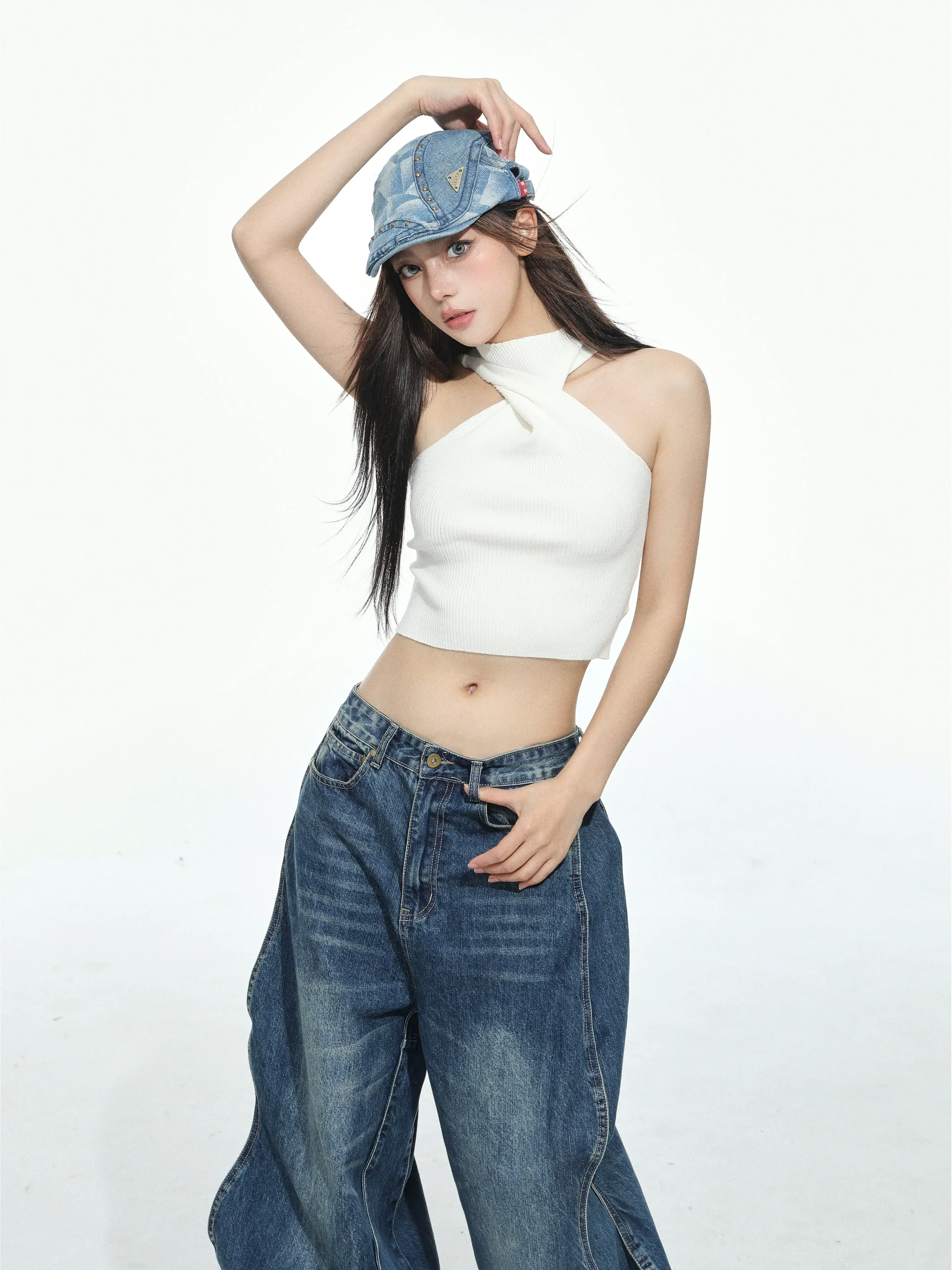 Cross Neck Crop Top - Image 7