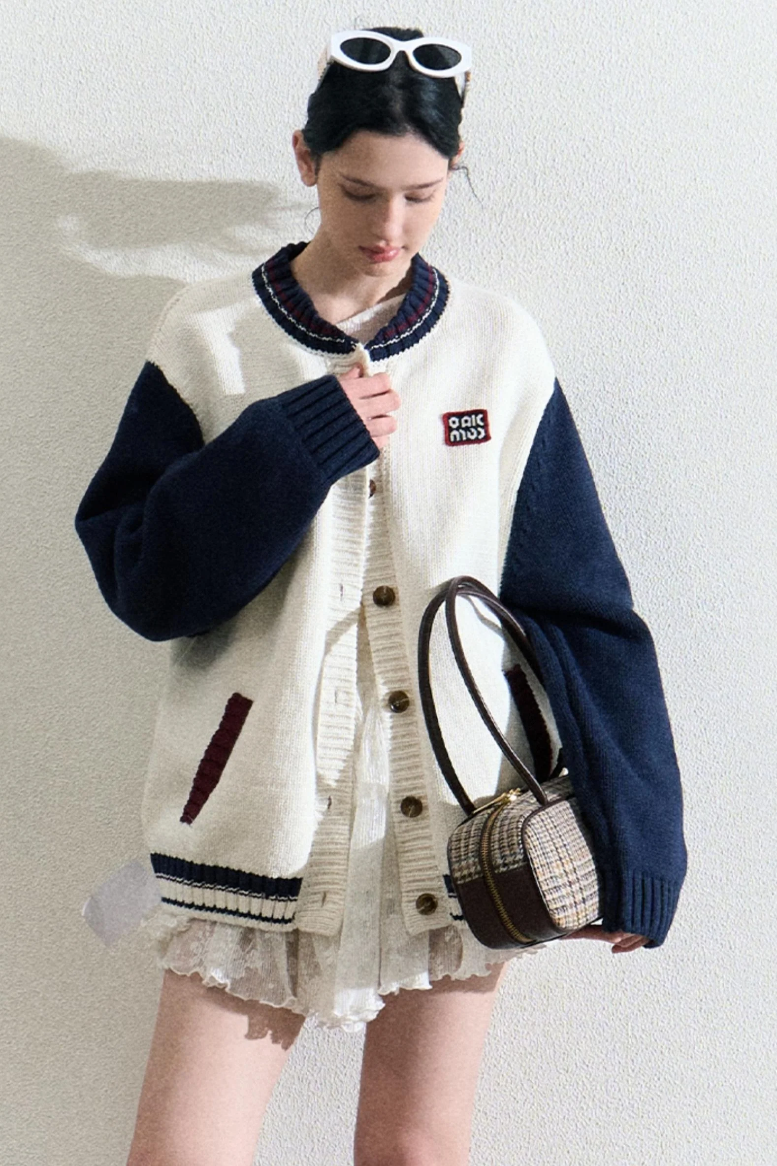 Varsity-Style Cardigan Jacket - Image 19
