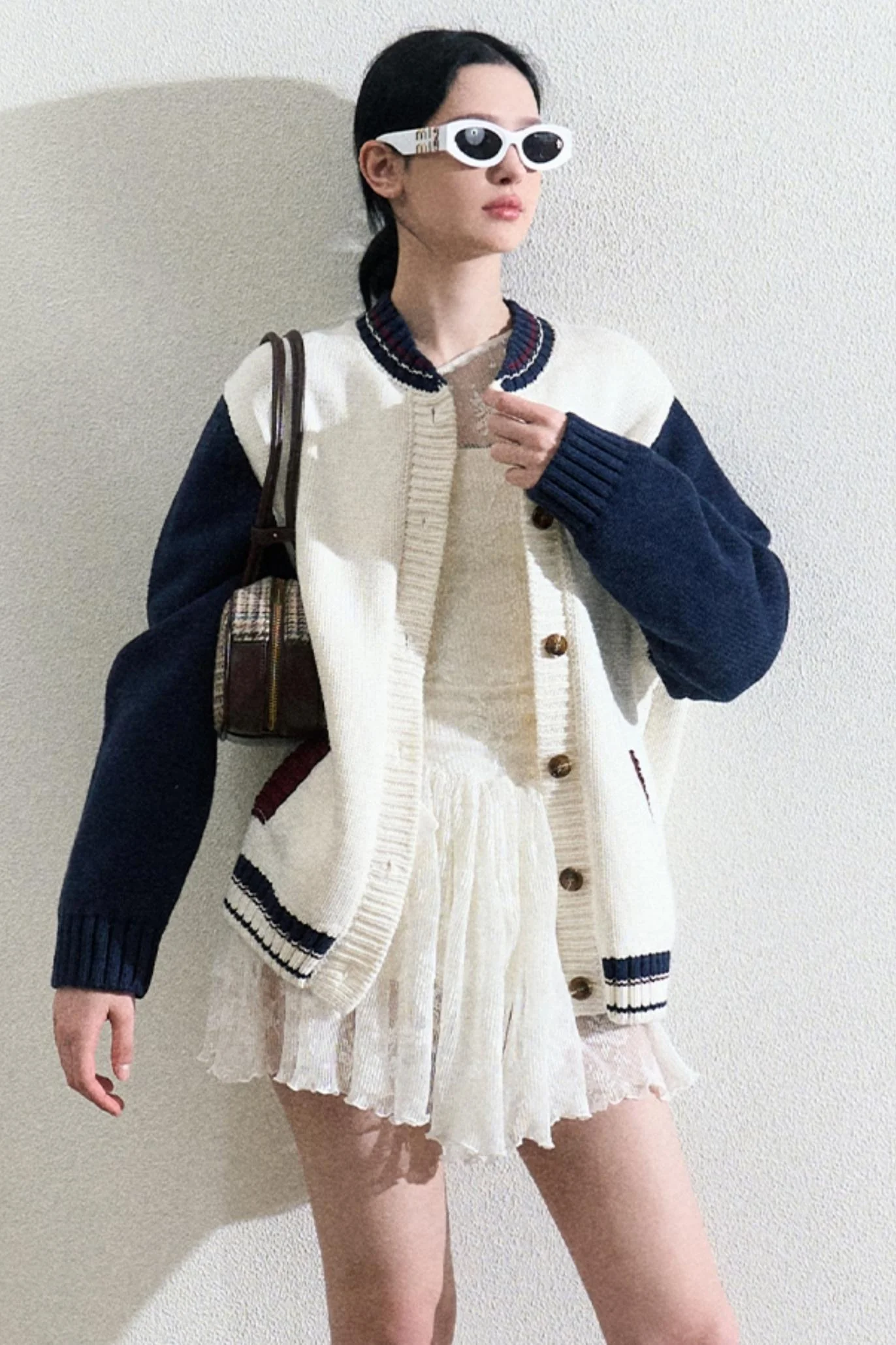 Varsity-Style Cardigan Jacket - Image 2