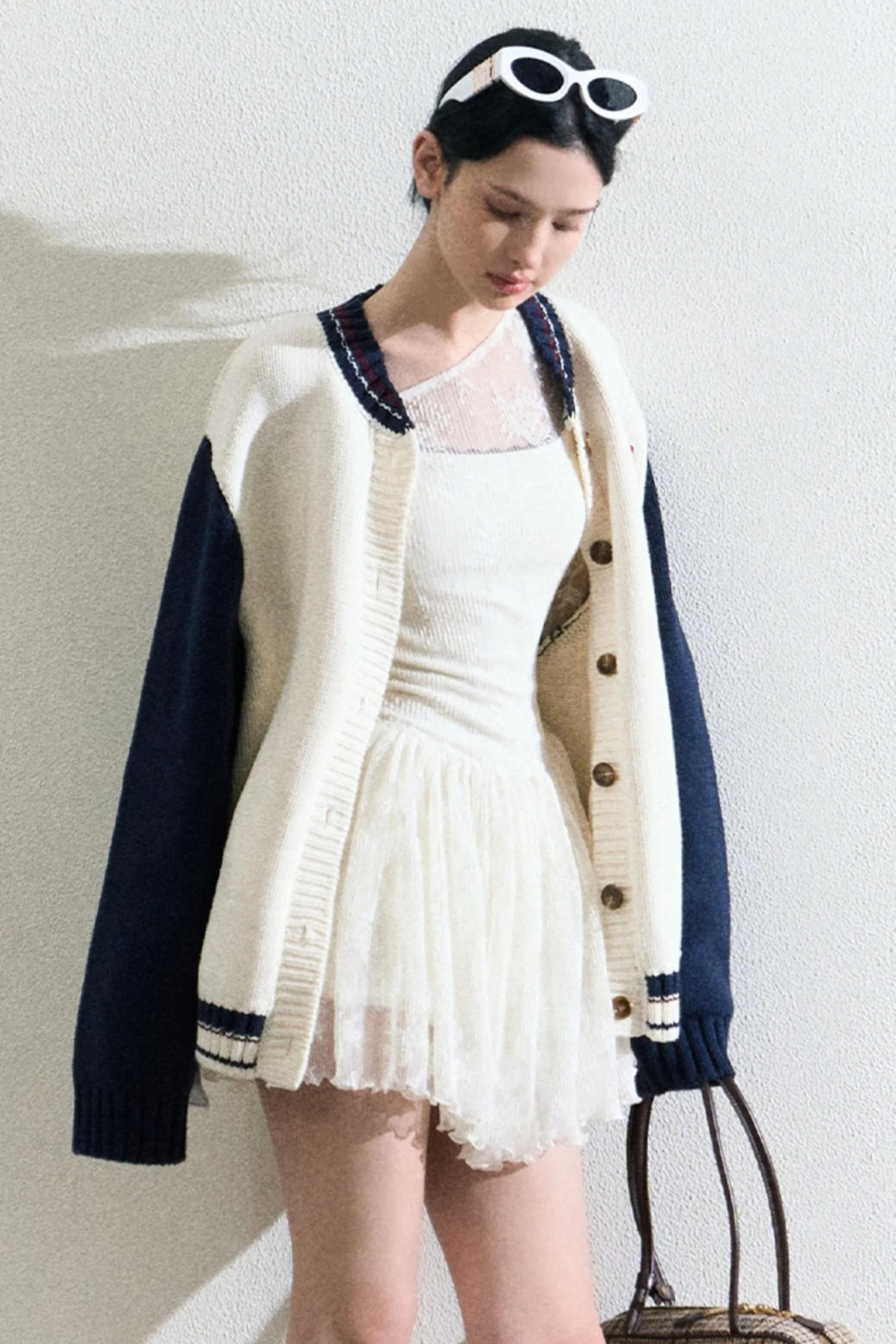 Varsity-Style Cardigan Jacket - Image 3