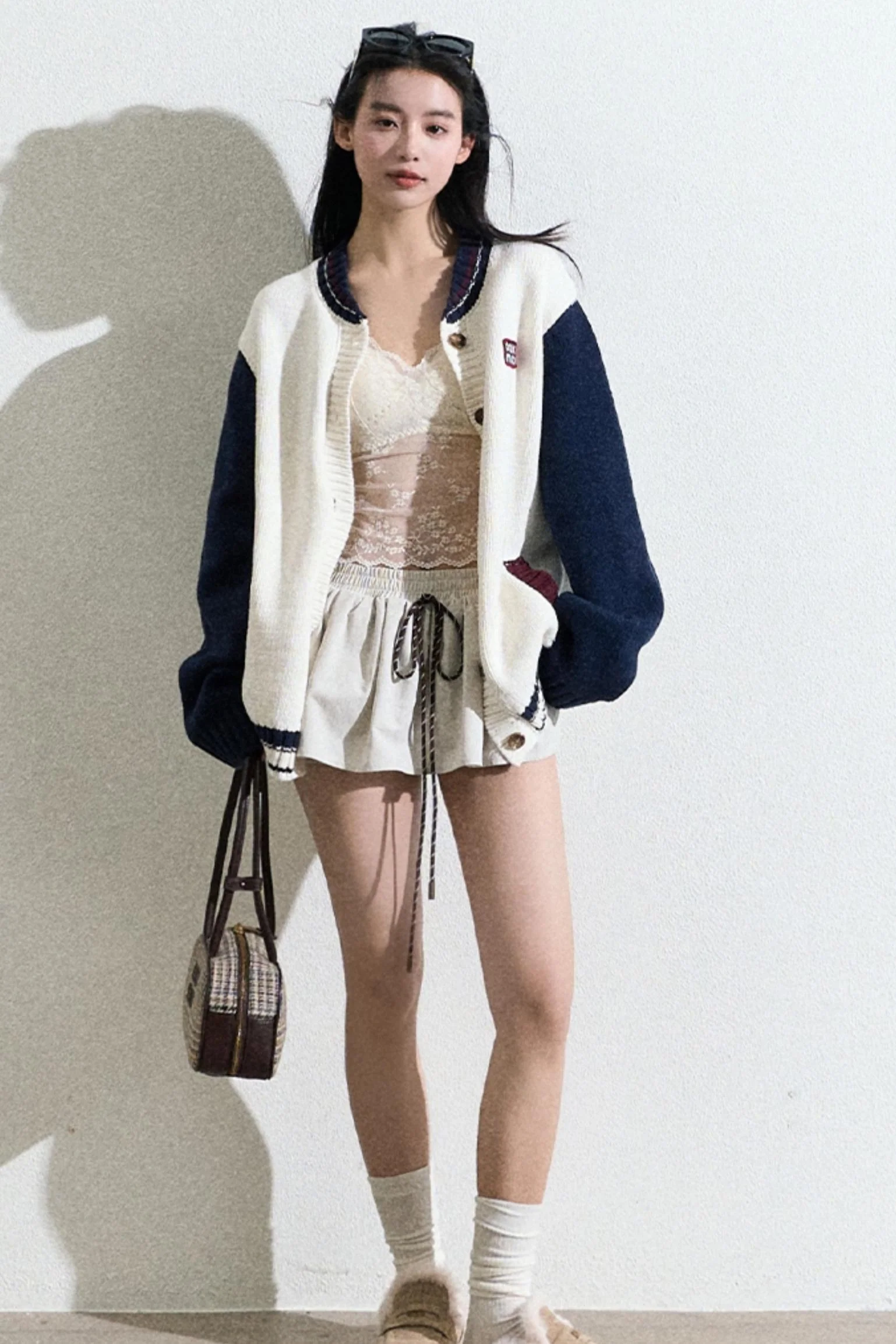 Varsity-Style Cardigan Jacket - Image 9