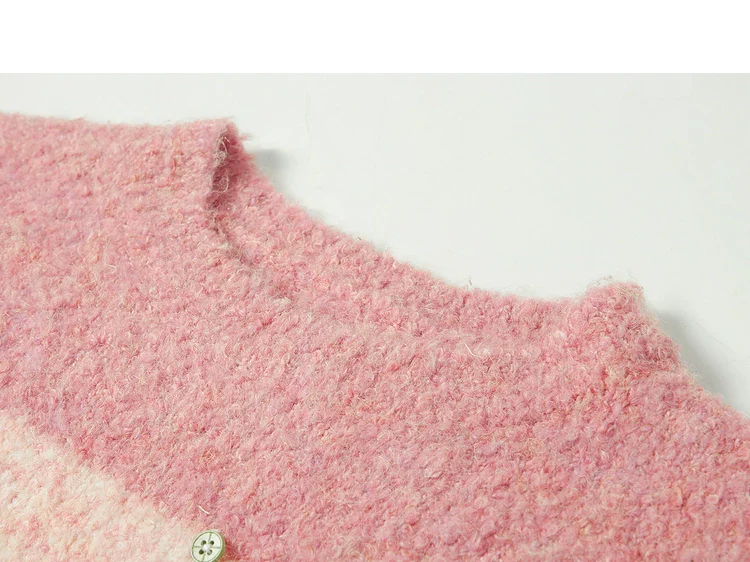 Pink Striped Mohair Sweater - Image 14