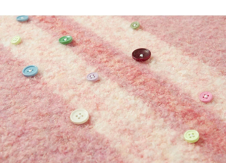 Pink Striped Mohair Sweater - Image 15