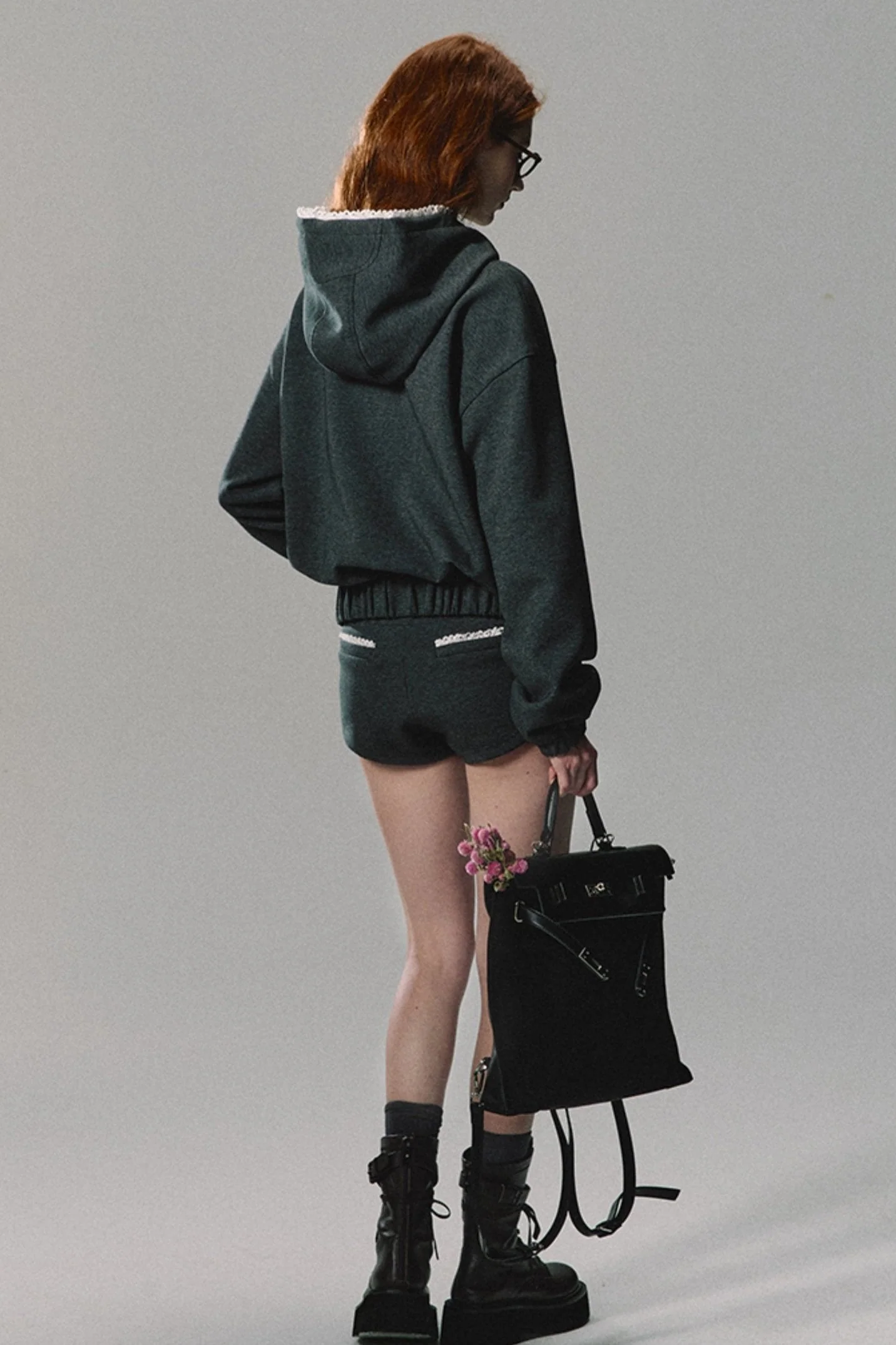 Lace-Trim Athletic Hoodie Set-Up - Image 10
