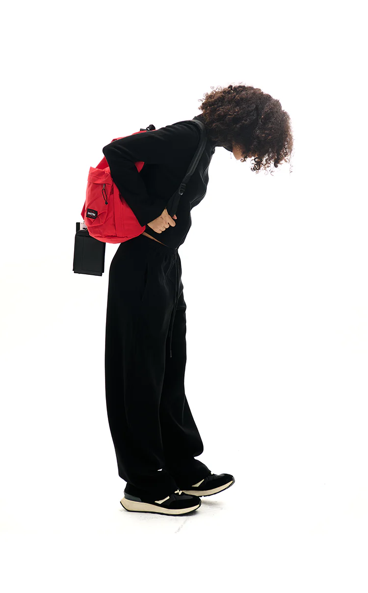 High Collar Zipper Sweatshirt And Sweatpants Set - Image 7