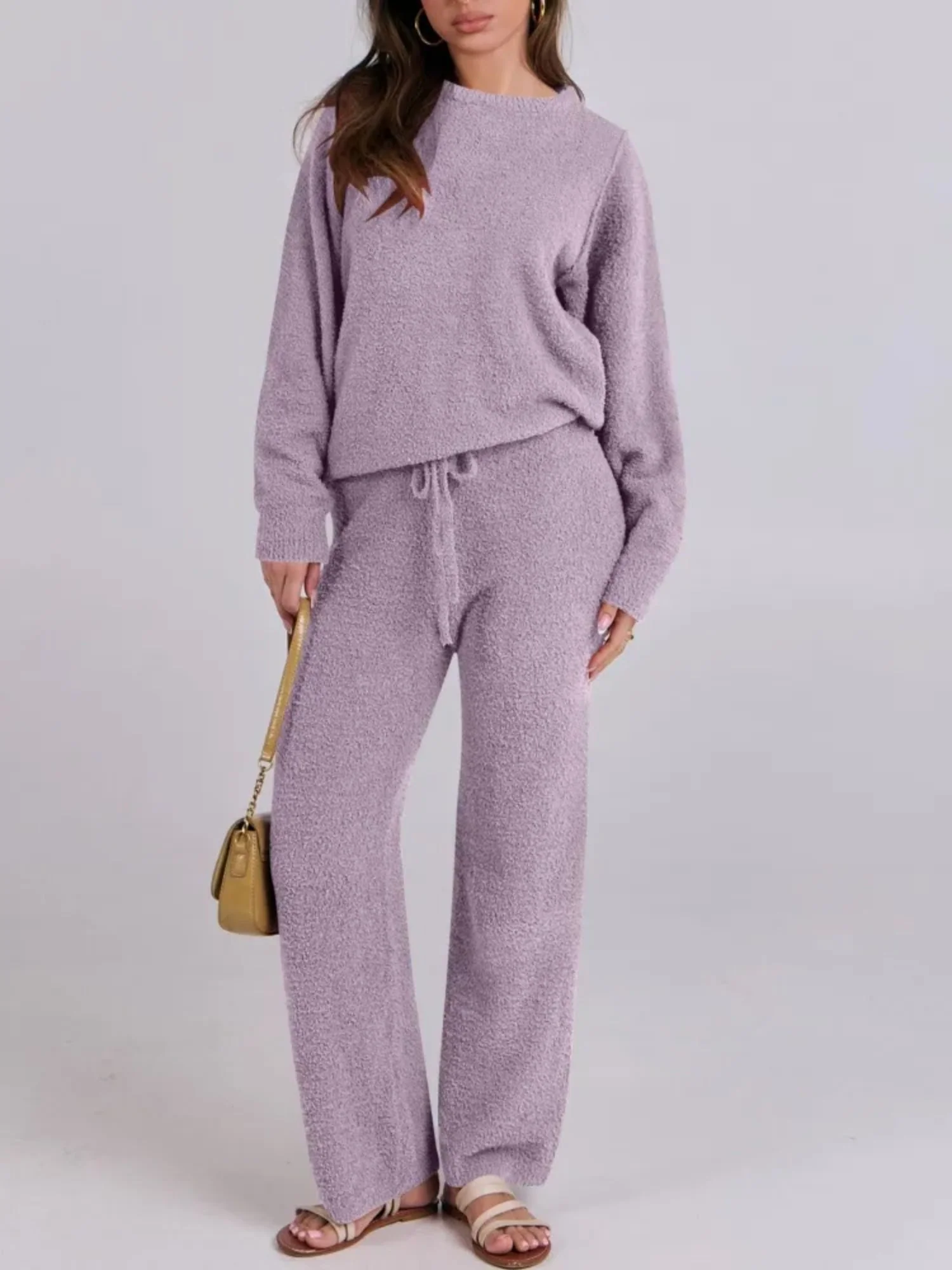 Cozy Knit Sweater And Pants Set - Image 11