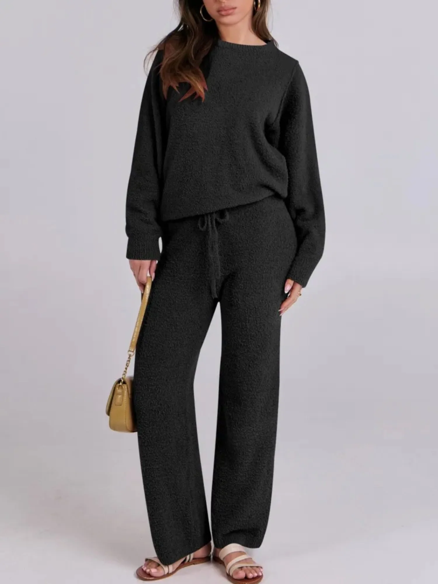 Cozy Knit Sweater And Pants Set - Image 12