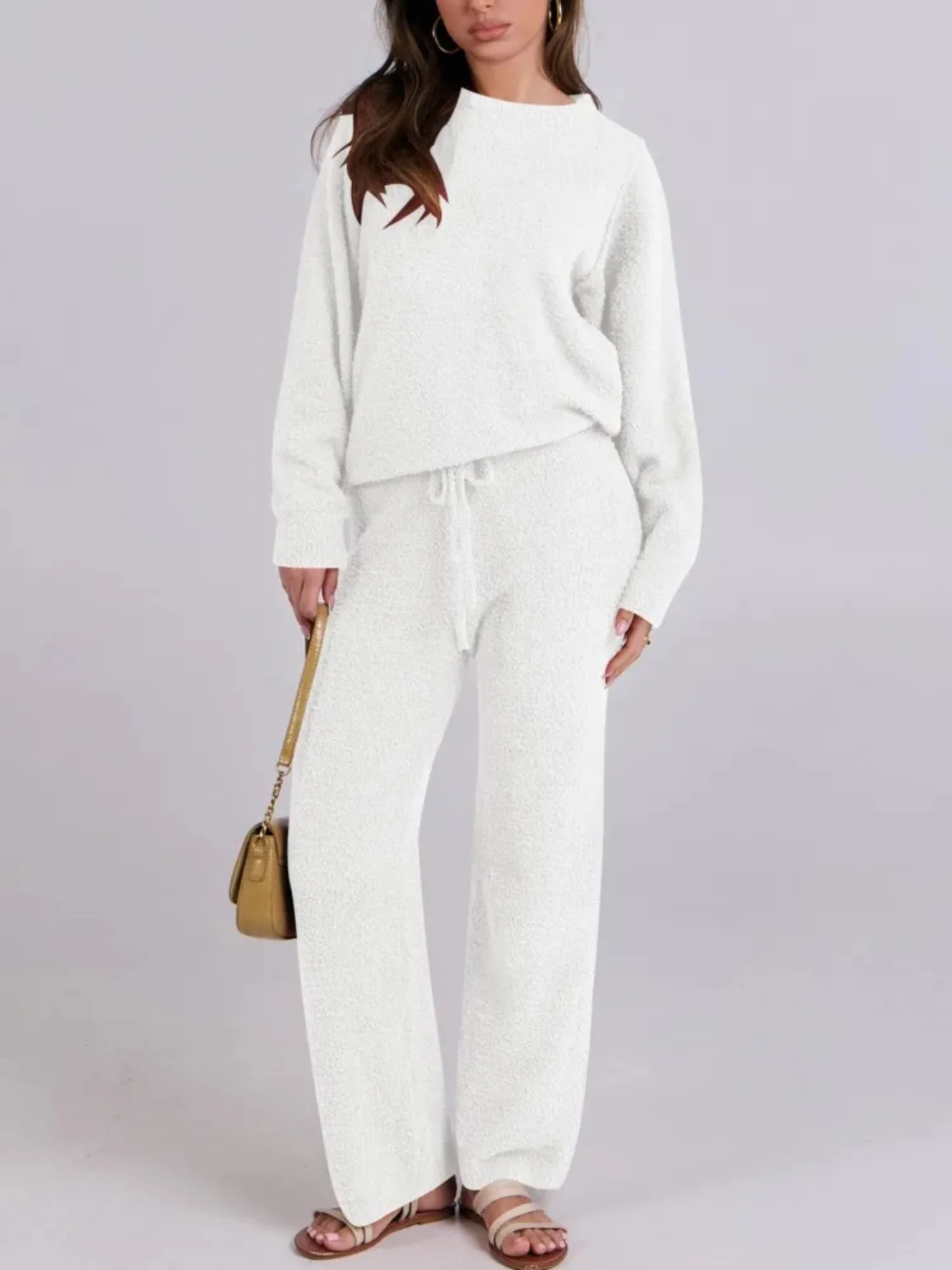 Cozy Knit Sweater And Pants Set - Image 14