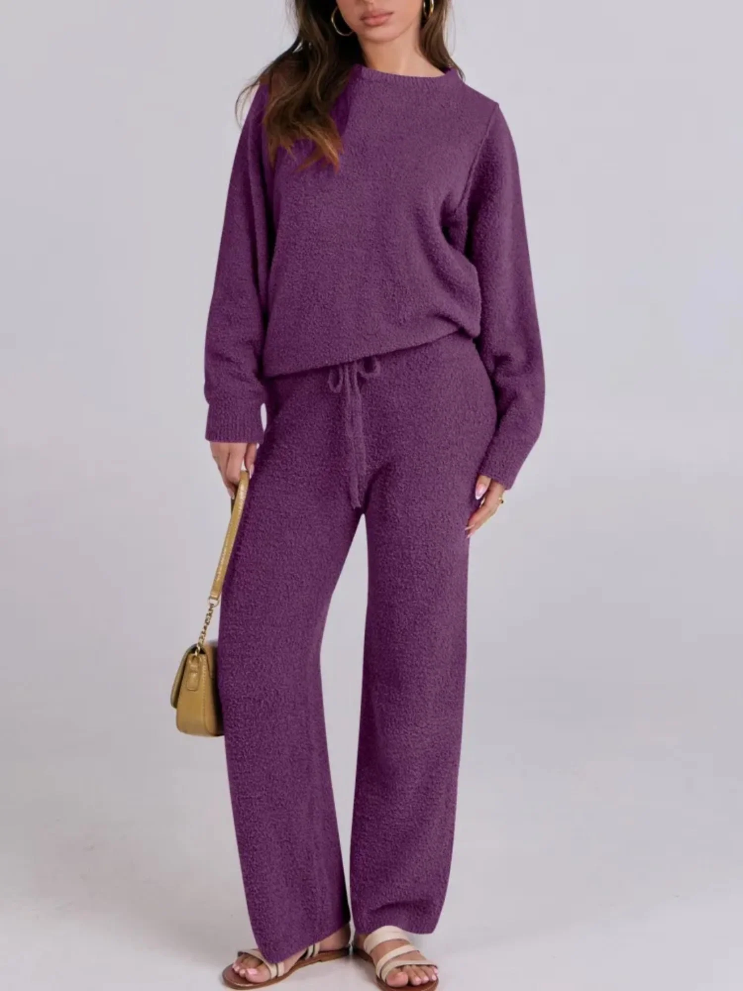 Cozy Knit Sweater And Pants Set - Image 18