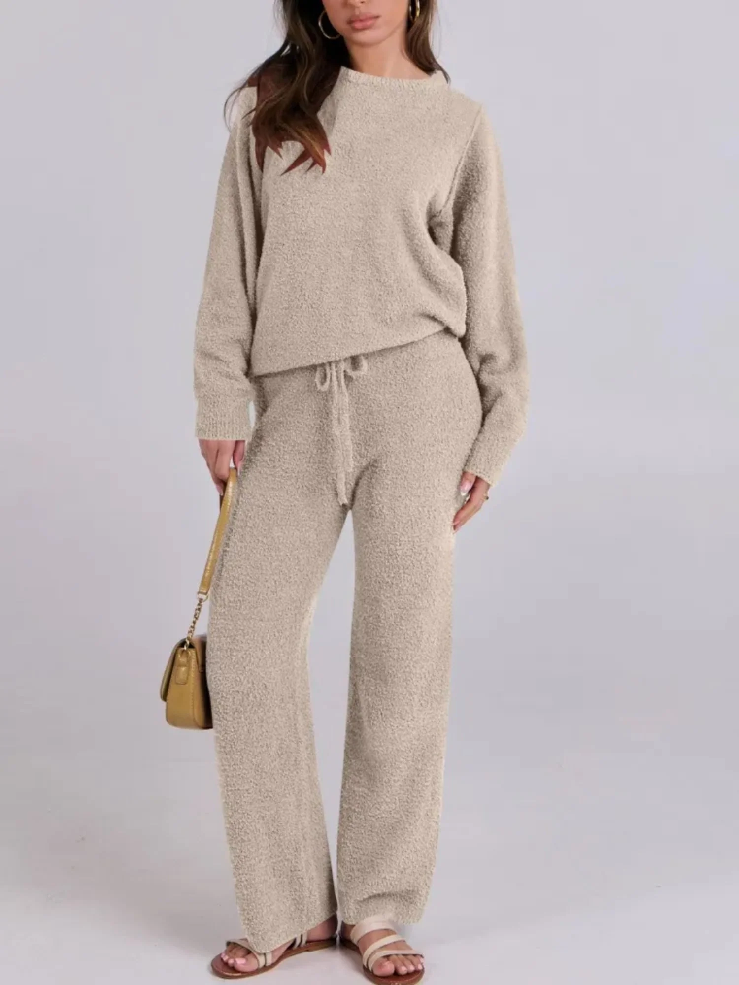 Cozy Knit Sweater And Pants Set - Image 20